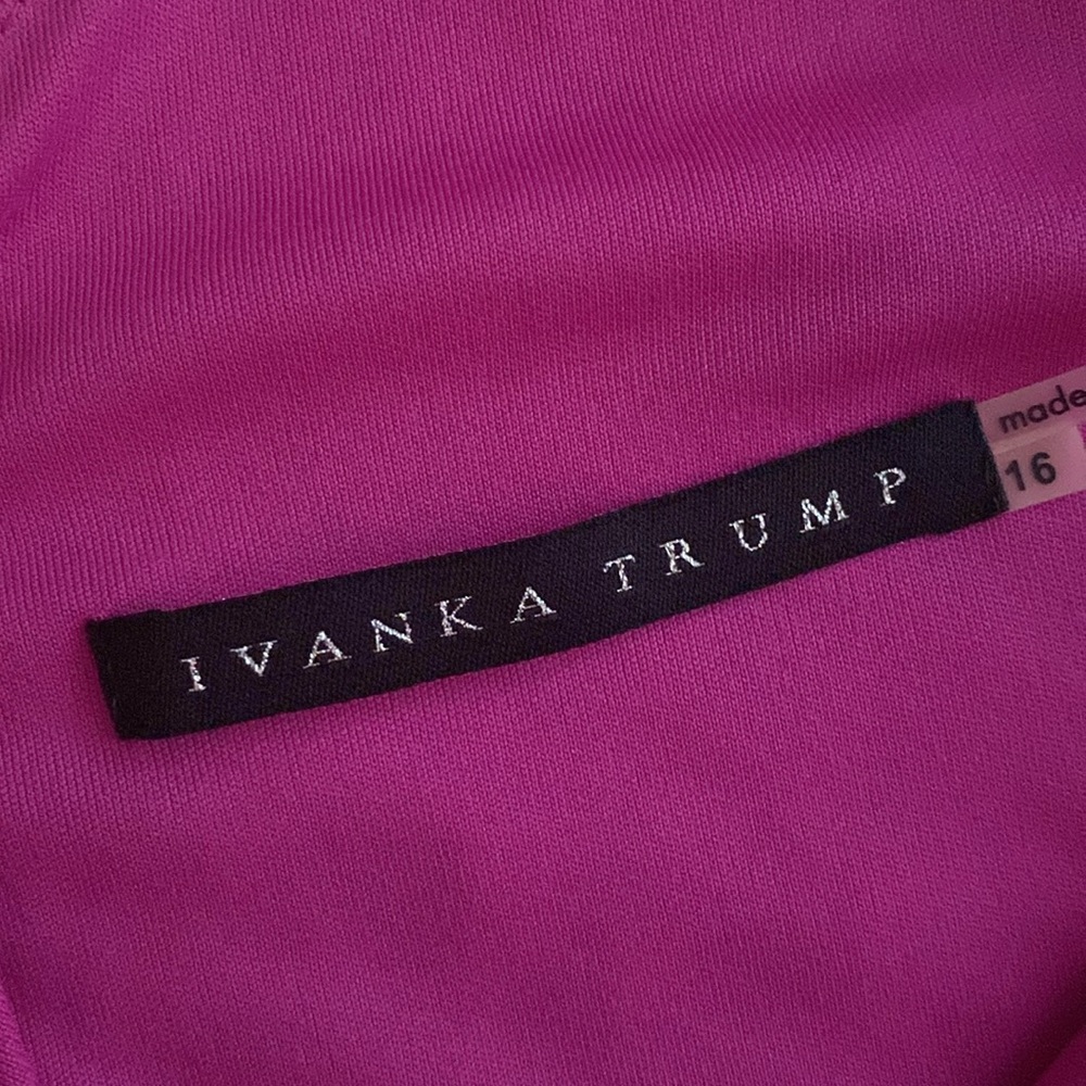 Ivanka Trump NWT Fushia lace size 16 dress - Picture 7 of 11